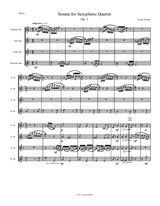Sonate für Saxophon-Quartett